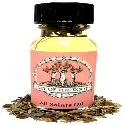 All Saints Oil 1/2 oz | Blessings Success, Healing & Well-Being Rituals | Hoodoo Voodoo Wicca Pagan Santeria