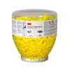 3M Ear Plugs, E-A-Rsoft Yellow Neons 391-1004, Bottle of 500 Pair of Disposable Earplugs, Regular Size, Uncorded, 33 NRR, Tapered Cylinder Shape, Slow Recovery Foam view 1