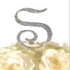 Monogram Wedding Cake Topper Letter with Crystals - 1 Large Letter view 1