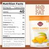 Wellsley Farms Dried Mango Slices - Non-Acidic Soft Chewy Dry Mango - Fat Free & High in Vitamin C - Good Source of Fiber - Dried Mango Snacks in Resealable Pouch for Travel & Lunch - 30oz (1 Pack) view 2