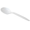 Crystalware SSPPWP1000 Disposable Medium Weight PP Plastic Soup Spoons, White (Pack of 1000) view 1