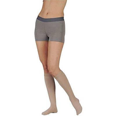 20-30 mmHg, Soft, Knee, FF, Silicone, White