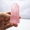 Mina Heal Healing Crystal Wands Point Faceted Prism Bars for Reiki Chakra Meditation Therapy Deco, Crystals for Beginners, Ornaments for Home (Rose Quartz) view 3