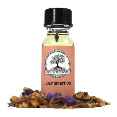 Holy Spirit Oil 1/2 Oz | Handmade with Herbs & Essential Oils | Faith, Blessings & Prayers | Hoodoo Wicca Pagan Conjure Spirituality
