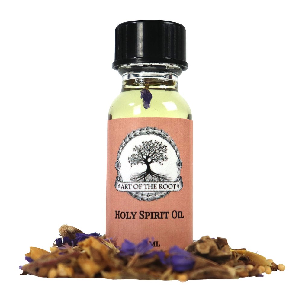 Holy Spirit Oil 1/2 Oz | Handmade with Herbs & Essential Oils | Faith, Blessings & Prayers | Hoodoo Wicca Pagan Conjure Spirituality
