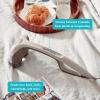 Homedics Percussion Action Massager with Heat | Adjustable Intensity, Dual Pivoting Heads | 2 Sets Interchangeable Nodes, Heated Muscle Kneading for Back, Shoulders, Feet, Legs, & Neck view 3