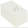 Caspari White Pearl Paper Linen Guest Towels, Monogram Initial B, Pack of 24 view 4