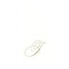 Caspari White Pearl Paper Linen Guest Towels, Monogram Initial J, Pack of 24 view 1