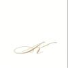 Caspari White Pearl Paper Linen Guest Towels, Monogram Initial K, Pack of 24 view 1