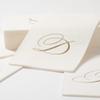 Caspari White Pearl Paper Linen Guest Towels, Monogram Initial P, Pack of 24 view 4