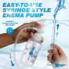 Cleanstream Pump Action Enema Bottle with Flexible Nozzle and SyringeStyle Handle, 300 mL Capacity, Silicone Material, Easy SelfCleansing Douche System for Controlled Personal Care view 2