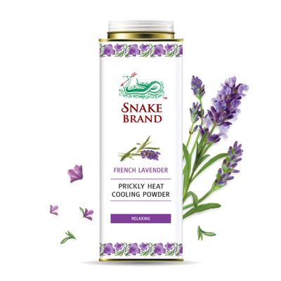 Snake Brand Prickly Heat Cooling Powder for Everyday Use - Anti-Chafing, Heat Rash Relief, Relaxing Lavender Scent (9.9 Oz / 280g)