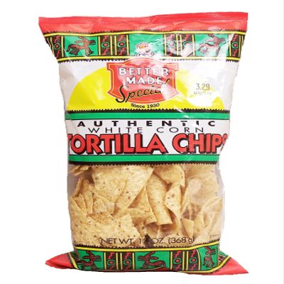 Better Made white corn tortilla chips, 13-oz. bag