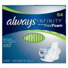 Always Infinity Heavy With Wings, Unscented Pads 64 Count view 1