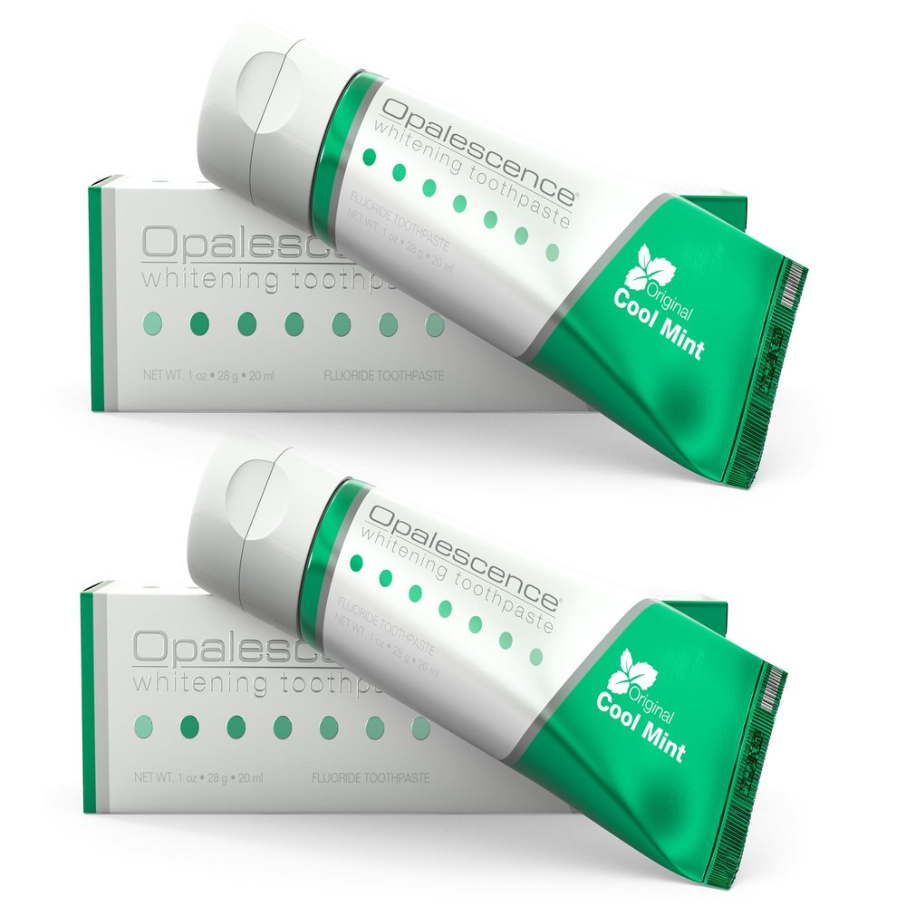 Opalescence Whitening Toothpaste Travel Size 1 Ounce (2 Pack) Fluoride Teeth Whitening Toothpaste, Mint Flavor 402-2