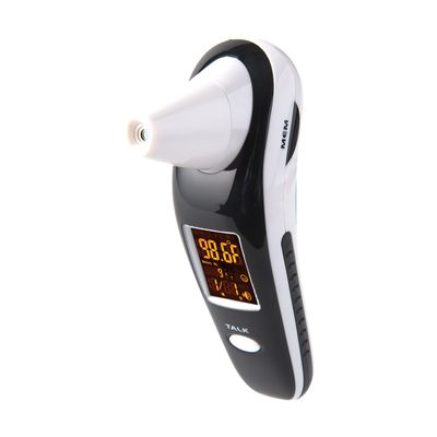 HealthSmart DigiScan Digital Accurate Infrared Thermometer, Instant Read Talking Forehead Thermometer, Ear Thermometer, For Babies, Children, and Adults, Black
