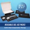 Activewrap Reusable Ice Packs for Injuries - Hot and Cold Gel Compress for Injury Recovery and Pain Relief, Soft, Flexible, Leakproof Pad for Back, Knee, Hip, & Shoulder - Small (4.5X 6.5 inches) view 2