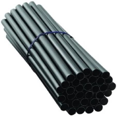 100 Giant Black Smoothie Drinking Straw 10" BLACK Wide Width for Milkshake Frozen Drink