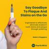 White Travel Twin - Tooth StaiPearlie n Eraser & Plaque Remover view 2