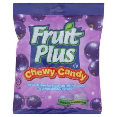Fruit Plus Chewy Candy 150g (Blackcurrant Flavour, 1 Pack)