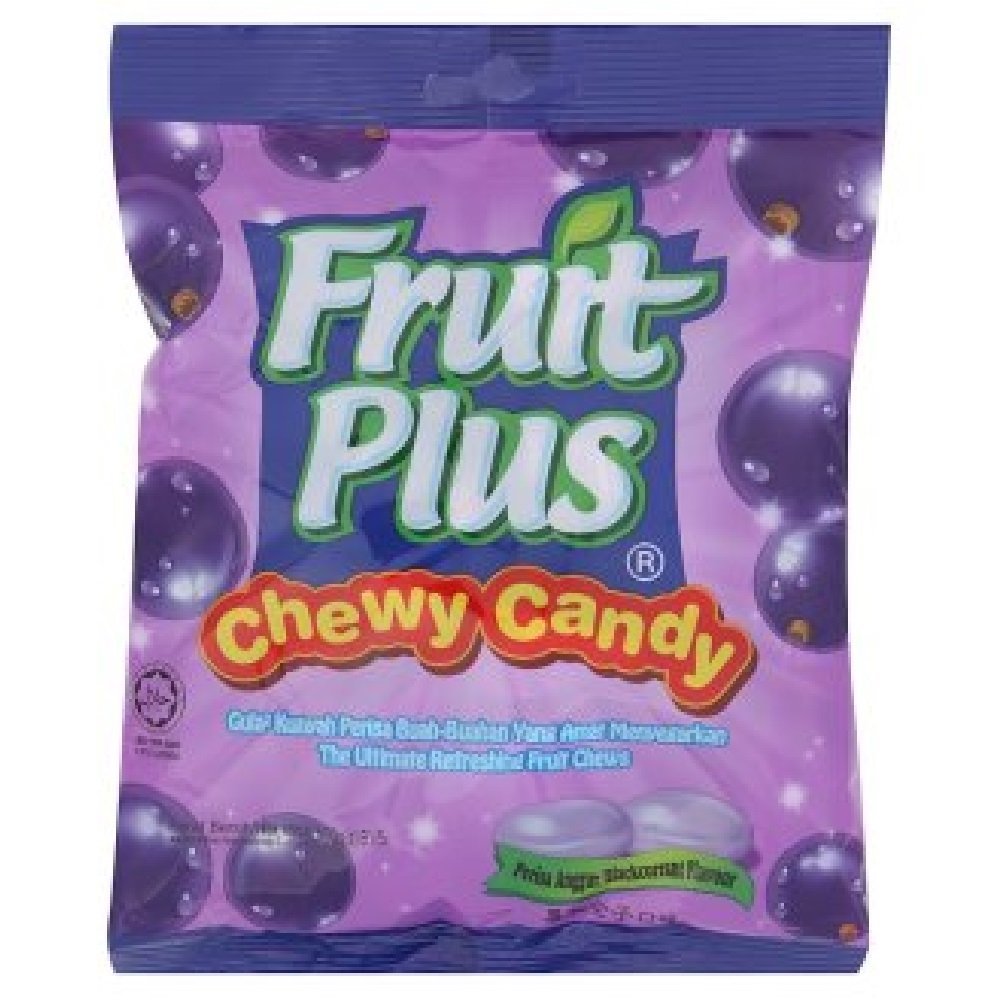 Fruit Plus Chewy Candy 150g (Blackcurrant Flavour, 1 Pack)