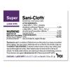 Germicidal Disposable Cloth Wipes, Large Wipes, 5"x8", 50 Individually Wrapped view 2