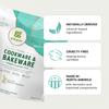 Grab Green Cookware and Bakeware Cleaner Pods, 4 Bags of 15 Pods, Tangerine Lemongrass Scent, Plant and Mineral Based, Removes Burnt-On Food, Eliminates Grit and Grime, No Scrubbing Necessary view 4