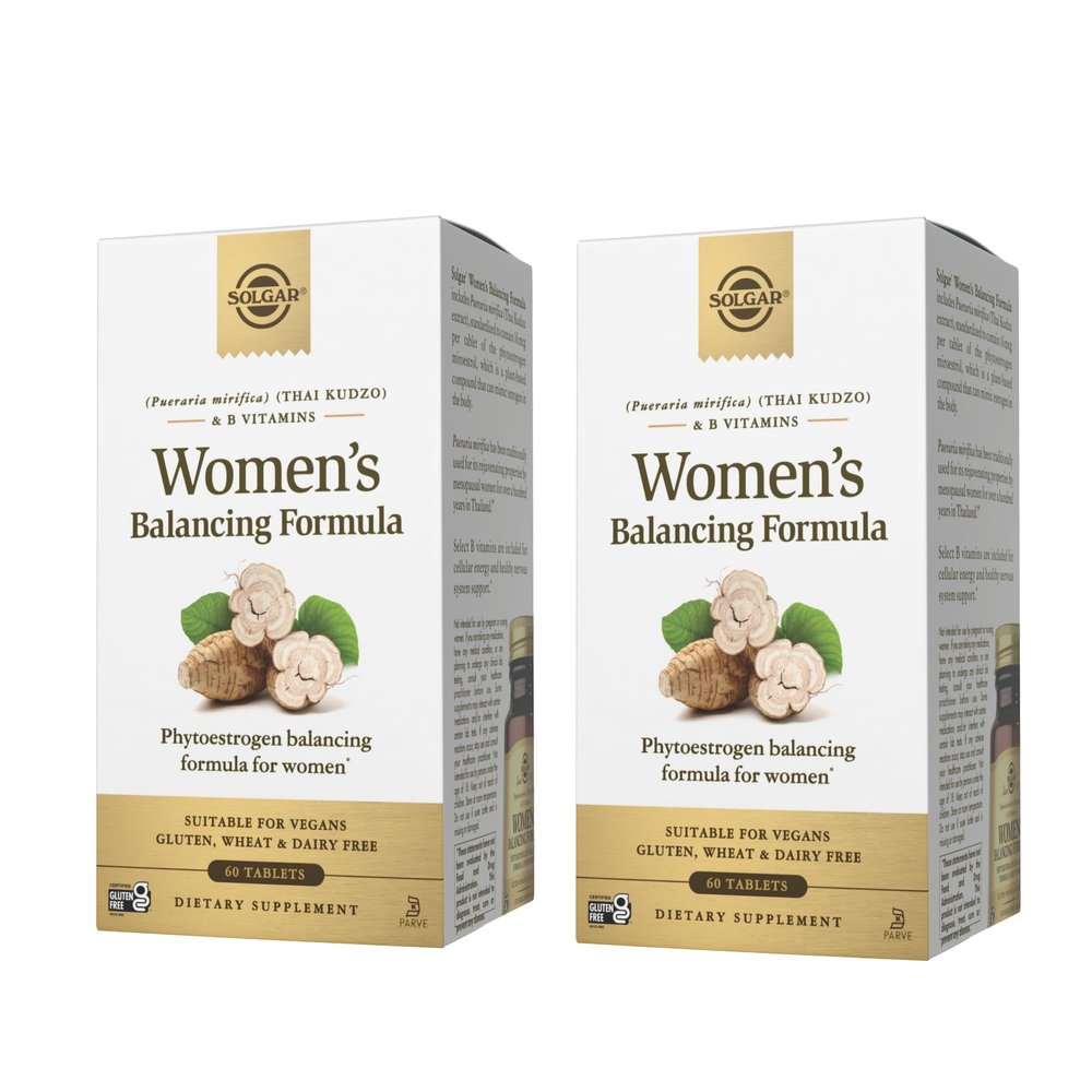 Solgar Womens Balancing Formula - 60 Tablets, Pack of 2 - Vegan, Kosher Gluten & Dairy Free - 120 Total Servings