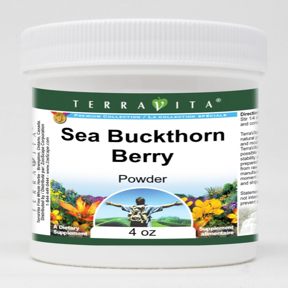 Terravita Sea Buckthorn Berry Powder (4 oz, ZIN: 519420) - 3 Pack