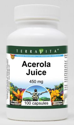 Acerola Juice - 450 mg (100 Capsules, ZIN: 518867) - 3 Pack