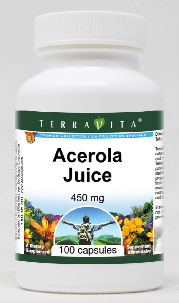 Acerola Juice - 450 mg (100 Capsules, ZIN: 518867) - 3 Pack