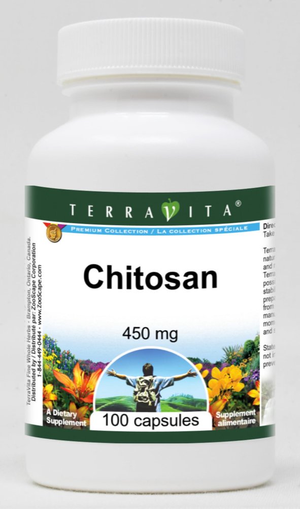 Chitosan - 450 mg (100 Capsules, ZIN: 519716) - 3 Pack