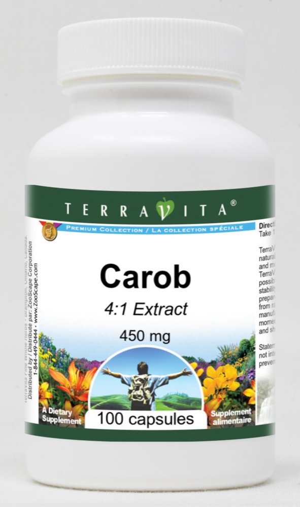 Carob 4:1-450 mg (100 Capsules, ZIN: 519491)