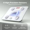 FITINDEX Smart Scale for Body Weight, FSA&HSA Eligible, Scale with BMI, Body Fat, Muscle Mass, Bluetooth,13 Body Composition Analyzer, Sync APP, Digital Bathroom, 400lb, White view 2