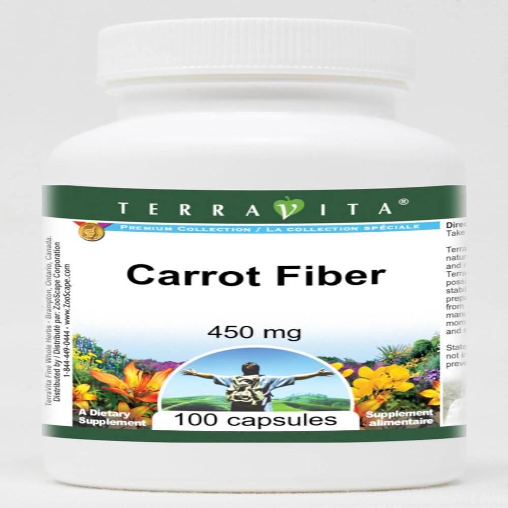Carrot Fiber - 450 mg (100 Capsules, ZIN: 519521) - 3 Pack
