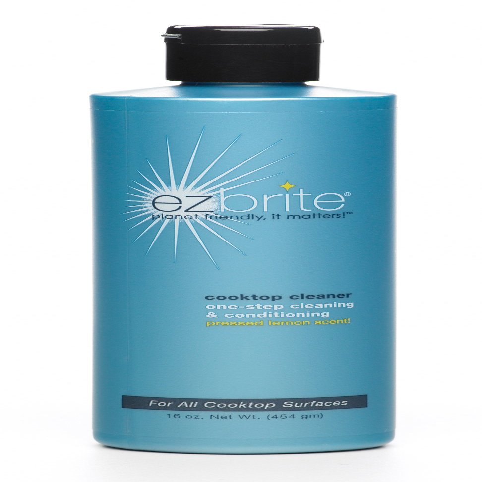 EZ Brite Glass and Ceramic Cooktop Cleaner and Conditioner, 16-Ounce Gel