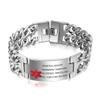 Lam Hub Fong 8.5 Inches Free Engraving Emergency Medical Alert ID Bracelets For Men Titanium Steel Life Medical Alert Bracelets For Adults view 1