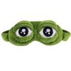 Aisa 3D Frog Cute Cartoon Design Sleeping Eye Blinder Travel Office Snap Soft Plush Eye Mask Green view 1