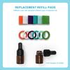 CPAP Aromatherapy Adapter - CPAP Essential Oil Infusion Adapter with 12 Refill Pads-2 2ml Amber Dropper Oil Bottles - Universal Fit view 3