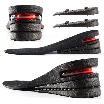 Height Increase Insole 3-Layer Air Cushion Heel Insert Lift Shoes Insole for Men and Women Invisible Elevator Adjustable Insoles