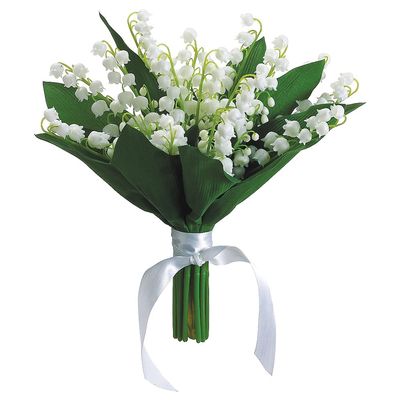 10"Lily of The Valley Bouquet Cream (Pack of 6)
