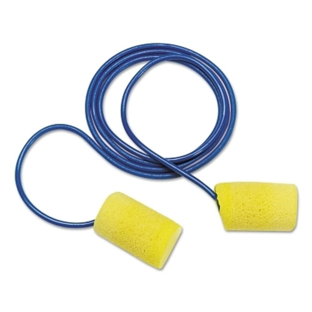 3M Ear Plugs, E-A-R Classic Small 311-1106, 200 Pair of Disposable Earplugs, Corded, 29 dB NRR, Foam, Smaller Ear Canals, Roll Down, Compliant with ANSI/ASA S12.71-2018, Drilling, Grinding, Machining