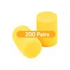 3M Ear Plugs, E-A-R Classic 312-1201, 200 Pairs of Disposable Earplugs, 1 Pair/Poly Bag, Uncorded, Noise Reduction Rating 29 dB NRR, Foam, Regular Size, Roll Down, Compliant with ANSI/ASA S12.71-2018 view 1