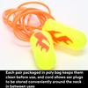3M Ear Plugs, Pack of 200, E-A-Rsoft Yellow Neon Blasts 311-1252, Corded, Disposable, Foam, NRR 33, Drilling, Grinding, Machining, Sawing, Sanding, Welding, 1/Poly Bag view 4
