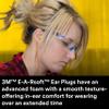 3M Ear Plugs, 200 Pairs/Box, E-A-Rsoft FX 312-1260, Corded, Disposable Foam Earplugs, Noise Reduction Rating NRR 33, Drilling, Grinding, Machining, Sawing, Sanding, Welding, 1 Pair per Poly Bag view 3