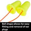 3M Ear Plugs, 200 Pairs/Box, E-A-Rsoft FX 312-1260, Corded, Disposable Foam Earplugs, Noise Reduction Rating NRR 33, Drilling, Grinding, Machining, Sawing, Sanding, Welding, 1 Pair per Poly Bag view 4