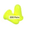 3M Ear Plugs, 200 Pairs/Box, E-A-Rsoft FX 312-1261, Uncorded, Disposable Foam Earplugs, Noise Reduction Rating NRR 33, Drilling, Grinding, Machining, Sawing, Sanding, Welding, 1 Pair per Poly Bag view 1