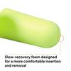3M Ear Plugs, E-A-Rsoft Yellow Neons 315-1250, 200 Pair of Disposable Earplugs, Pairs Individually Wrapped, Regular Size, Uncorded, 33 NRR, Tapered Cylinder Shape, Slow Recovery Foam view 4