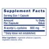 Life Extension N-Acetyl-L-Cysteine (NAC), Immune, Respiratory, Liver Health, NAC 600 mg, Potent antioxidant Support, Free-radicals, Easy to Absorb, 60 Capsules view 3