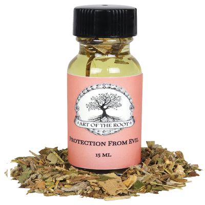 Protection from Evil Oil by Art of the Root | Handmade Oil |Conjure, Wiccan, Pagan, & Magick | Negative Energy & Psychic Attacks Rituals